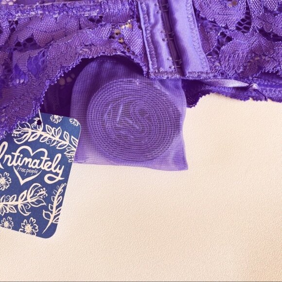 Free People | Love Letters Convertible Bra Purple Periwinkle 32B New Lingerie - Picture 7 of 14